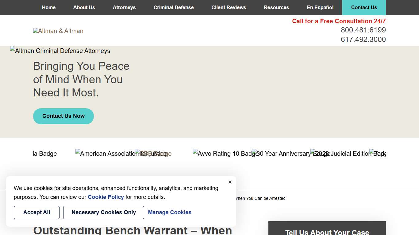 Outstanding Bench Warrant – When You Can be Arrested Boston Criminal Lawyers